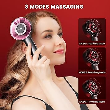 Scalp Massager Brush (Red)® – فرشاة تدليك فروة الرأس (حمراء)