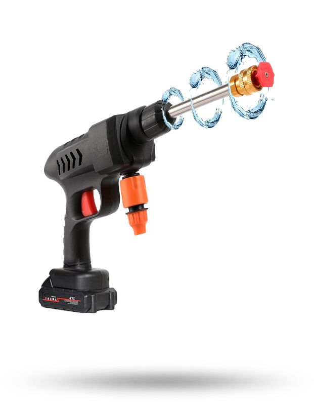 Double Battery Car Washer Gun®  – مسدس غسيل سيارات ببطاريتين