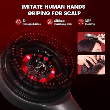 Scalp Massager Brush (Red)® – فرشاة تدليك فروة الرأس (حمراء)