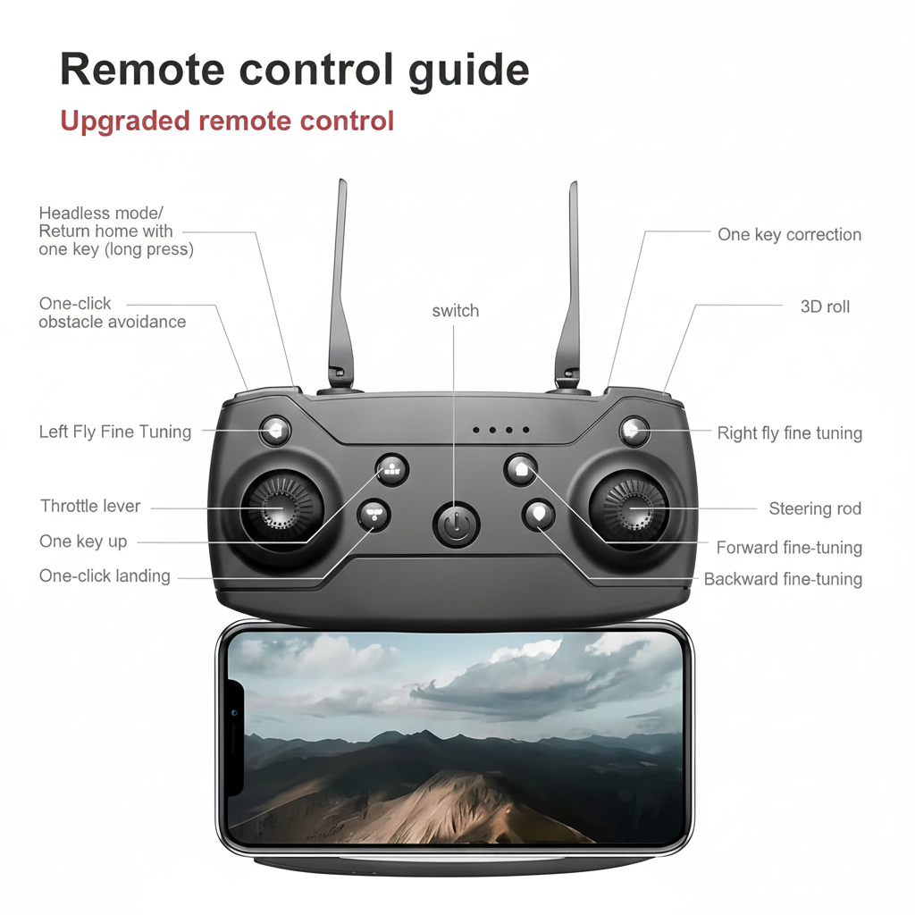 E99 Foldable Drone with 8K HD Dual Camera.